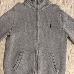 Polo Ralph Lauren Full Zip Seater Boys Size Medium (10/12) in Gray